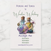 Creëer Uw eigen drankflessen Wijn Etiket (Enkel label)