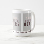 Creëer Uw eigen driedubbele Afbeelding fotosjabloo Koffiemok (Voorkant rechts)