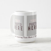 Creëer Uw eigen driedubbele Afbeelding fotosjabloo Koffiemok (Voorkant links)