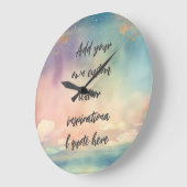 Creëer Uw eigen dromerige oceaan Motivatie citaat Grote Klok (Hoek)