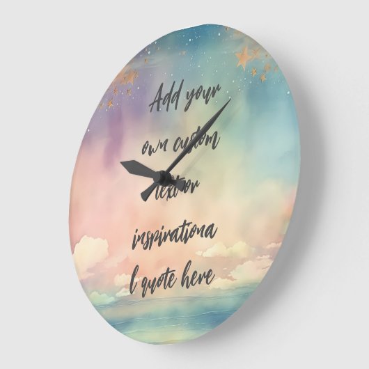 Creëer Uw eigen dromerige oceaan Motivatie citaat Grote Klok (Hoek)