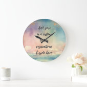 Creëer Uw eigen dromerige oceaan Motivatie citaat Grote Klok (Huis)