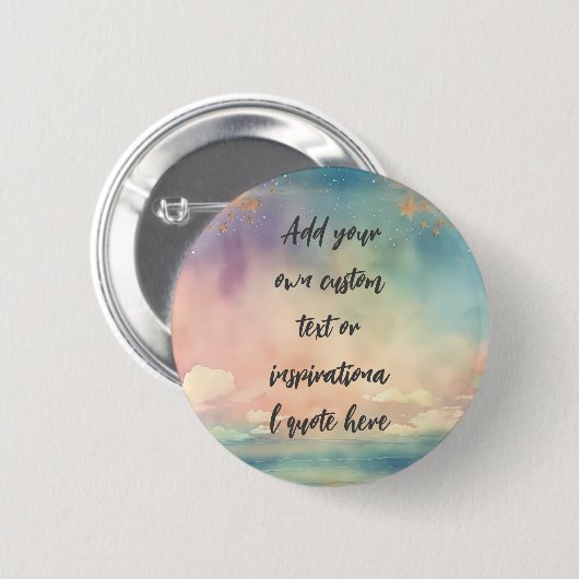 Creëer Uw eigen dromerige oceaan Motivatie citaat Ronde Button 5,7 Cm (Voorkant /achterkant)