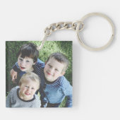 Creëer Uw eigen dubbelzijdige foto's uploaden foto Sleutelhanger (Achterkant)