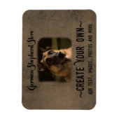 Creëer Uw eigen Duitse Herdermagneet Magneet (Verticaal)