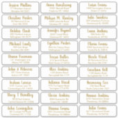 Creëer Uw eigen e-legant huwelijksbezoekersadres Sticker (Voorkant)