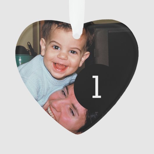 Creëer uw eigen eenvoudige 2 afbeeldingen hartstij ornament (voorkant)