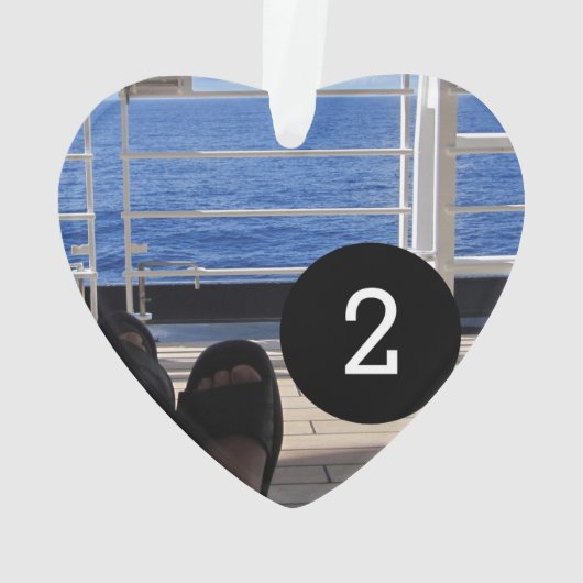 Creëer uw eigen eenvoudige 2 afbeeldingen hartstij ornament (achterkant)