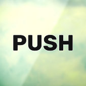 Creëer uw eigen eenvoudige aangepaste duw venster  raamsticker (Vel 3)