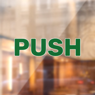 Creëer uw eigen eenvoudige aangepaste duw venster raamsticker