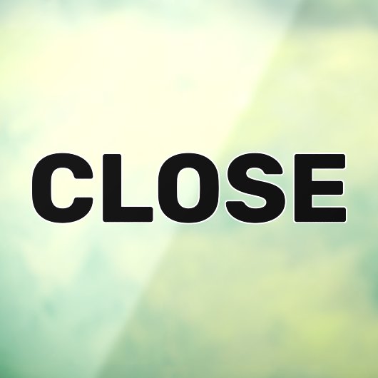 Creëer Uw eigen eenvoudige aangepaste Venster slui Raamsticker (Vel 3)