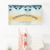 Creëer Uw eigen eenvoudige Afstuderen gefeliciteer Spandoek (Insitu)