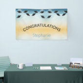 Creëer Uw eigen eenvoudige Afstuderen gefeliciteer Spandoek (Beurs)