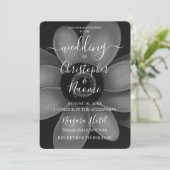 Creëer uw eigen eenvoudige B & W Retro Flower Kaart (Staand voorkant)