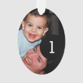 Creëer Uw eigen Eenvoudige Eenvoudige 2 afbeelding Ornament (voorkant)