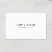 Creëer uw eigen eenvoudige, geavanceerde, eenvoudi visitekaartje (Voorkant)