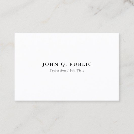 Creëer uw eigen eenvoudige, geavanceerde, eenvoudi visitekaartje (Voorkant)