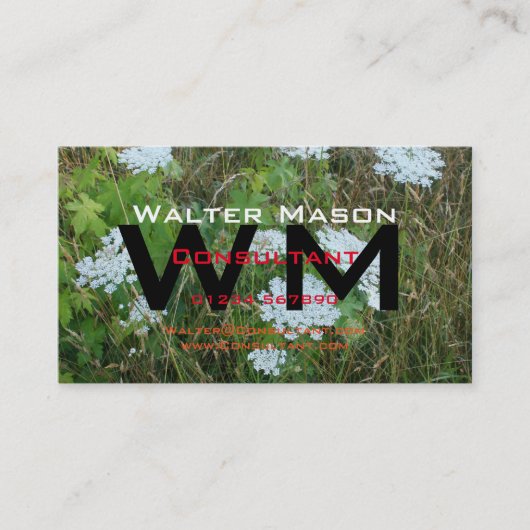 Creëer uw eigen eenvoudige generieke consultant visitekaartje (Voorkant)