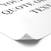 Creëer uw eigen eenvoudige moderne aangepaste offe poster (Hoek)