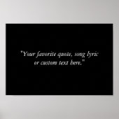 Creëer uw eigen eenvoudige moderne aangepaste offe poster (Voorkant)