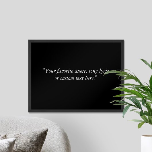 Creëer uw eigen eenvoudige moderne aangepaste offe poster