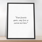 Creëer uw eigen eenvoudige moderne aangepaste offe poster