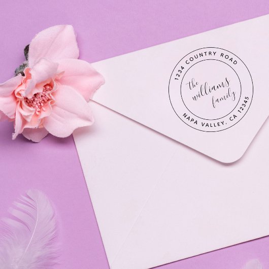 Creëer Uw eigen eenvoudige, moderne retouradres Zelfinktende Stempel