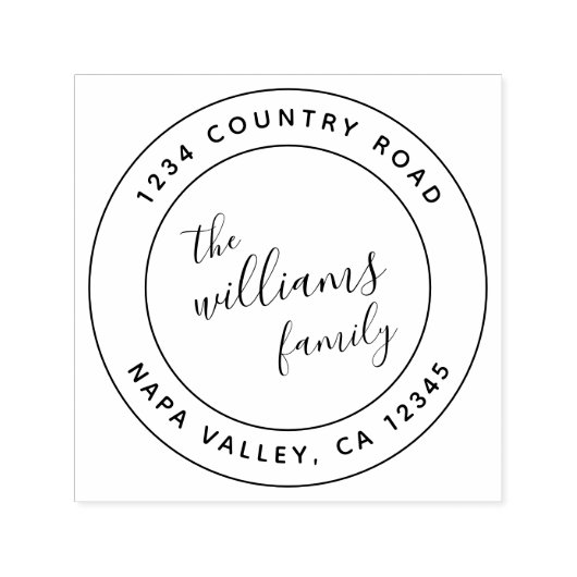 Creëer Uw eigen eenvoudige, moderne retouradres Zelfinktende Stempel (Design)