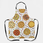 Creëer Uw eigen eenvoudige pizza print Schort (Voorkant)