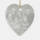 Creëer Uw eigen éénzijdige hartfoto Keepslag Keramisch Ornament (Rechts)