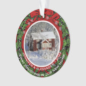 Creëer uw eigen Eerste Kerstfeest in ons nieuwe hu Ornament (voorkant)