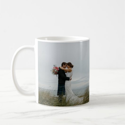 Creëer uw eigen Eerste Kerstfeest samen 2 foto's Koffiemok (Links)