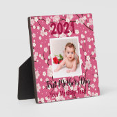 Creëer Uw eigen eerste Moederdag Aangepaste foto Fotoplaat (Voorkant)