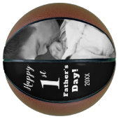 Creëer Uw eigen eerste Vaderdag Aangepaste foto Basketbal (Voorkant)