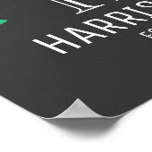 Creëer Uw eigen eerste Vaderdag foto Poster (Hoek)