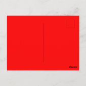 Creëer uw eigen effen kleur glanzend Briefkaart (Achterkant)