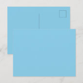 Creëer uw eigen effen kleur glanzend Briefkaart (Voorkant / Achterkant)