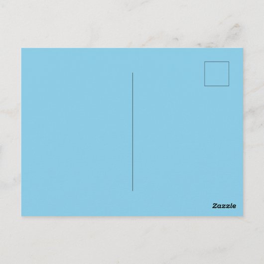 Creëer uw eigen effen kleur glanzend Briefkaart (Achterkant)