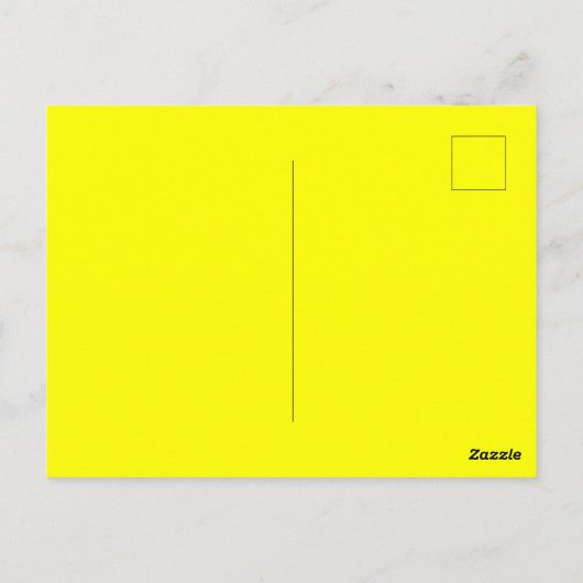 Creëer uw eigen effen kleur glanzend Briefkaart (Achterkant)