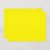 Creëer uw eigen effen kleur glanzend Briefkaart (Voorkant / Achterkant)