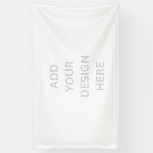 Creëer Uw Eigen Eigen Ontwerp Vinyl Banner 3' x 5' (Verticaal)