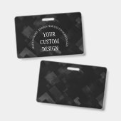 Creëer uw eigen eigen, op maat ontworpen badge (Voor- en achterkant)