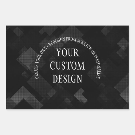 Creëer uw eigen eigen, op maat ontworpen inpakpapier vel (Voorkant)