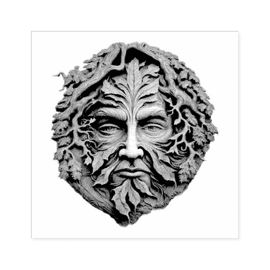 Creëer Uw eigen eikenboombosheer Rubberstempel (Afrduk)