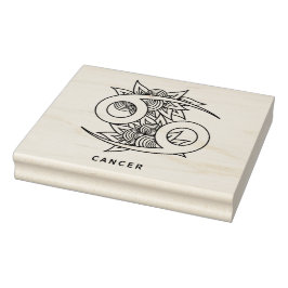 Creëer Uw eigen Elegant Cancer Zodiac Rubberstempel