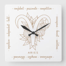 Creëer Uw eigen Elegant Goud & Witte Ram Zodiac