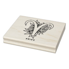 Creëer Uw eigen Elegant Ram Zodiac Rubberstempel