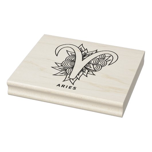 Creëer Uw eigen Elegant Ram Zodiac Rubberstempel (Stempel)