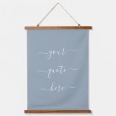 Creëer Uw eigen Elegant-script Aangepaste offerte Hangend Wandkleed (Voorkant)