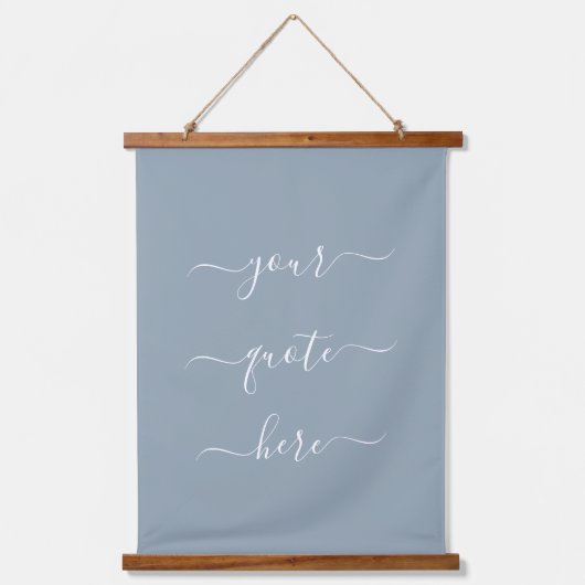 Creëer Uw eigen Elegant-script Aangepaste offerte Hangend Wandkleed (Voorkant)